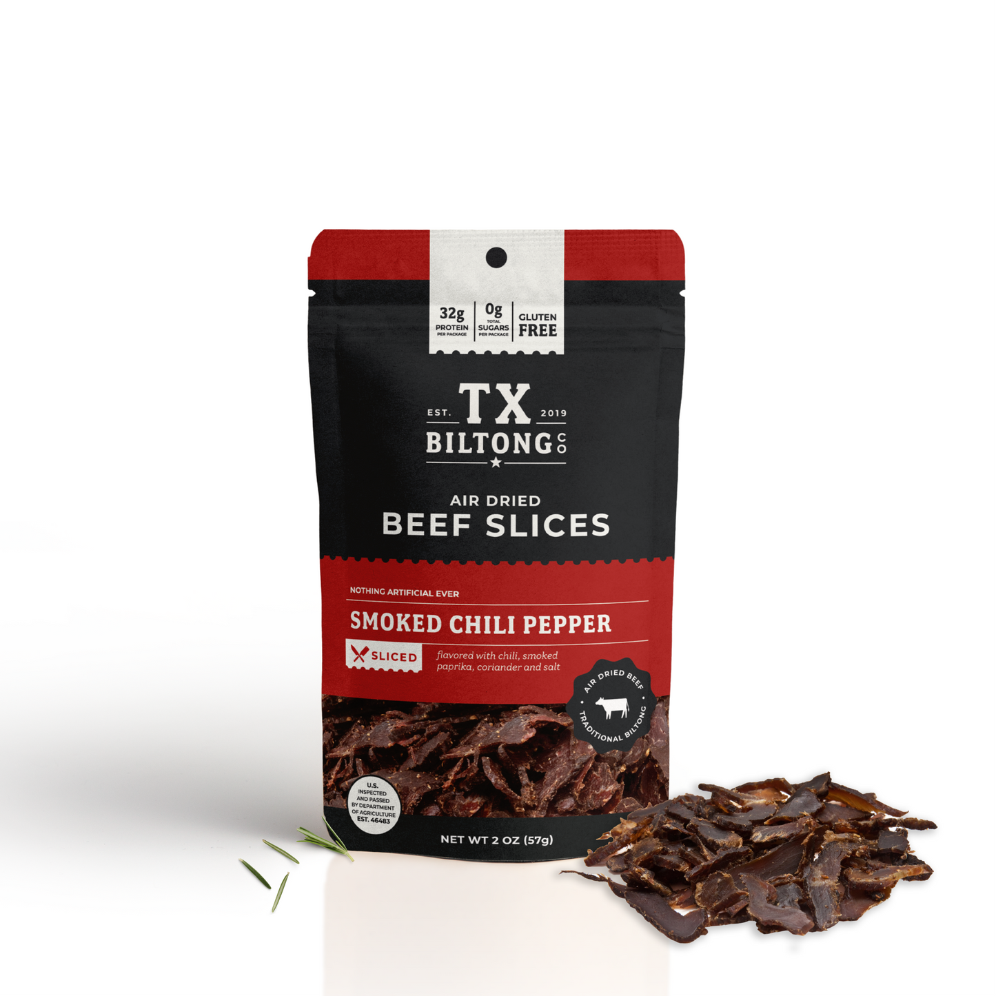 
                  
                    Beef Biltong Slices - Smoked Chili Pepper 2 oz
                  
                