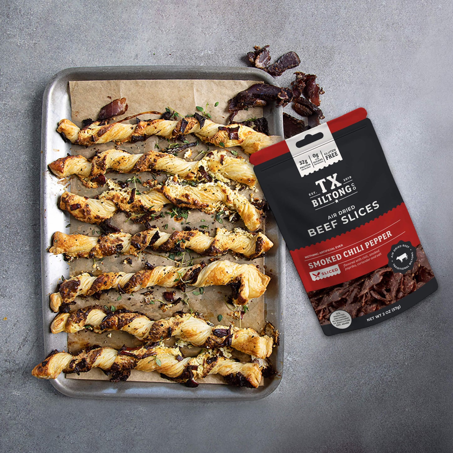 Biltong and Cheese Twists
