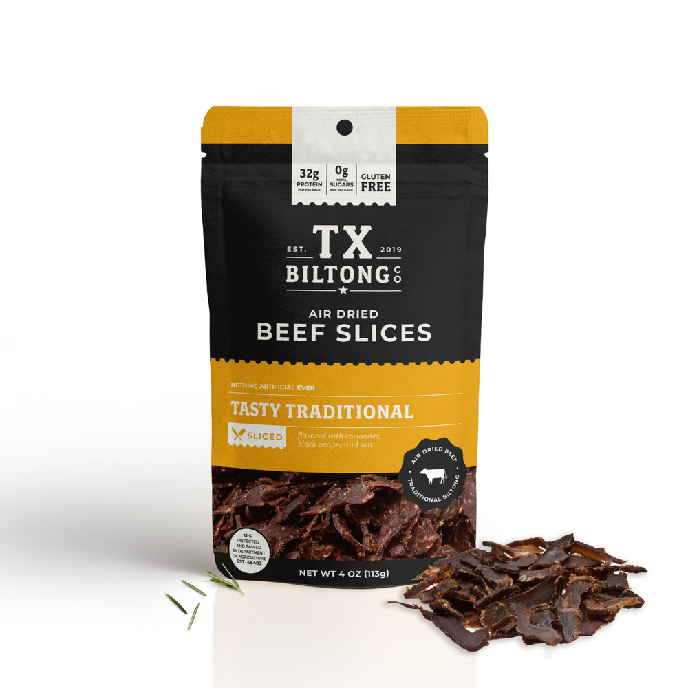 
                  
                    Beef Biltong Slices - Traditional 4 oz
                  
                